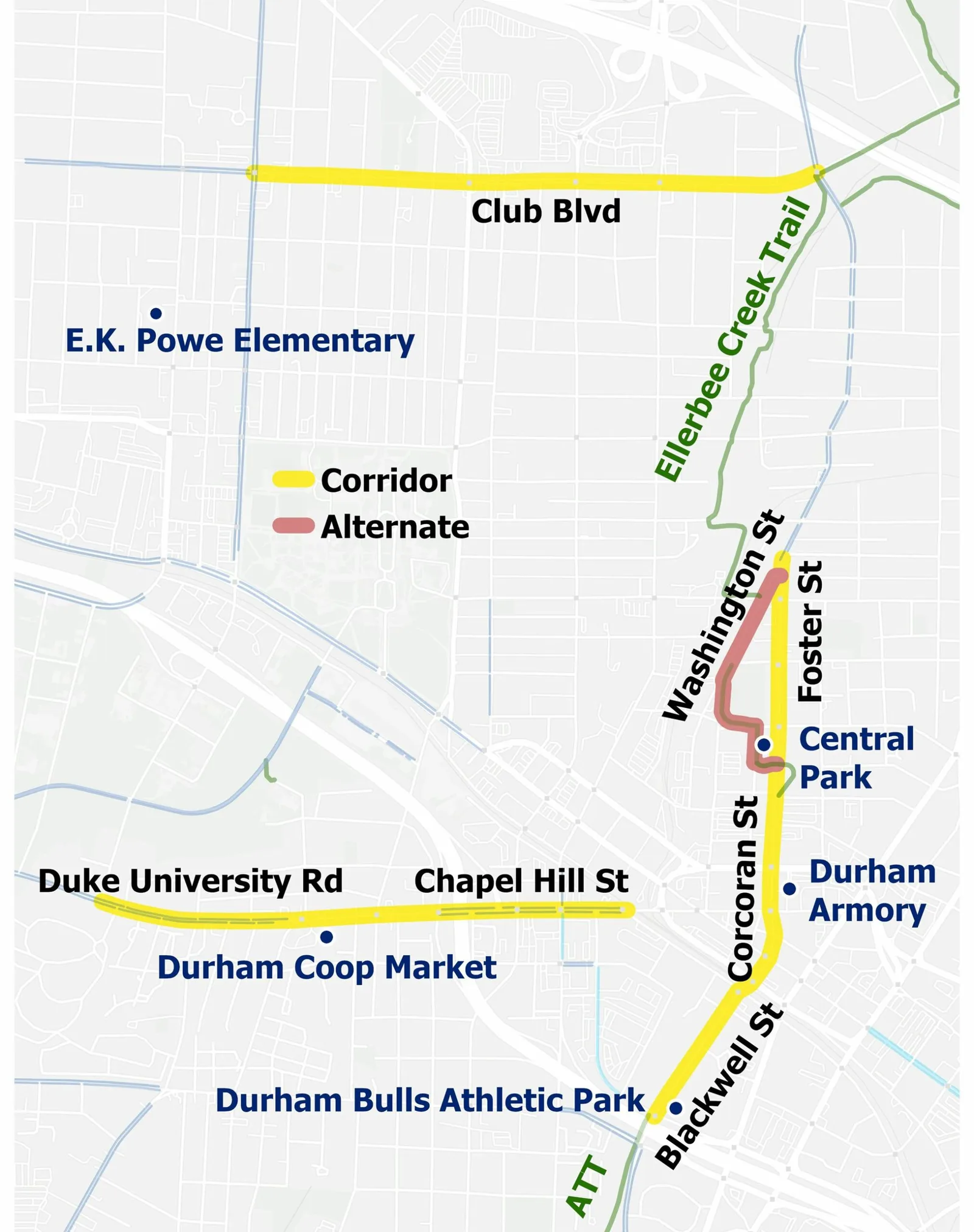 Downtown Durham Bike Lanes (Durham Bike Facilities II) 